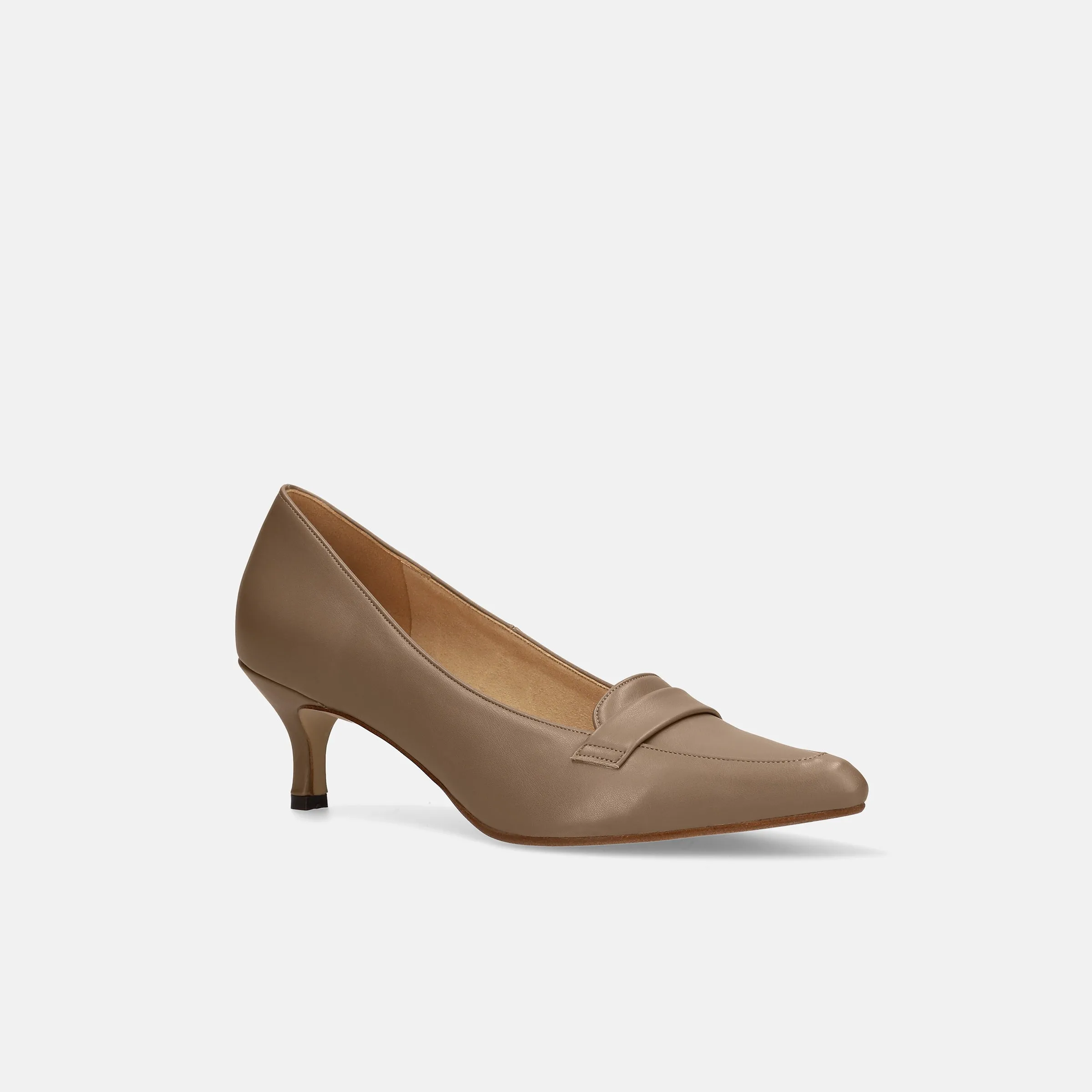 10% OFF: 2024SSBI: Loafer-style pumps (5725) dark beige