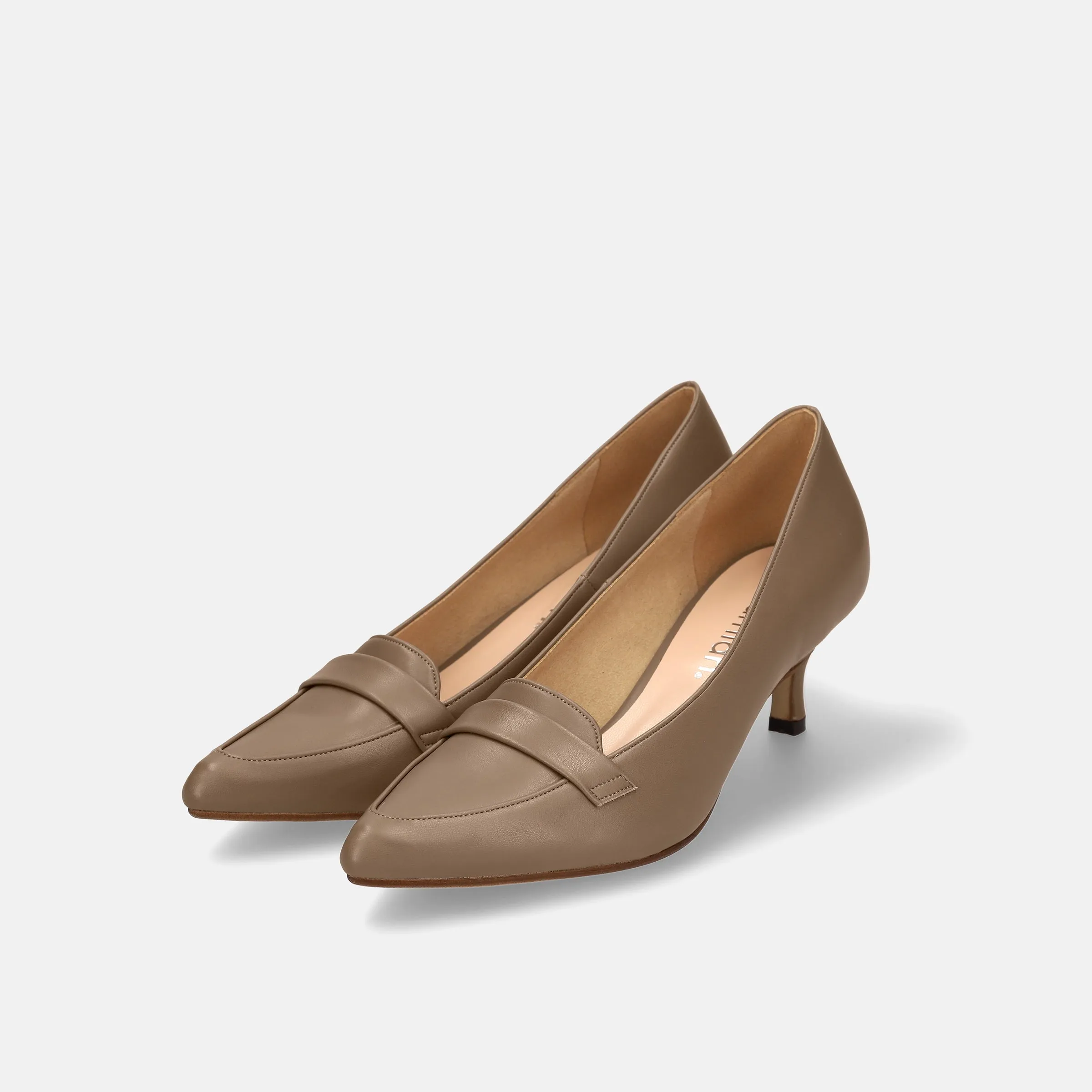 10% OFF: 2024SSBI: Loafer-style pumps (5725) dark beige