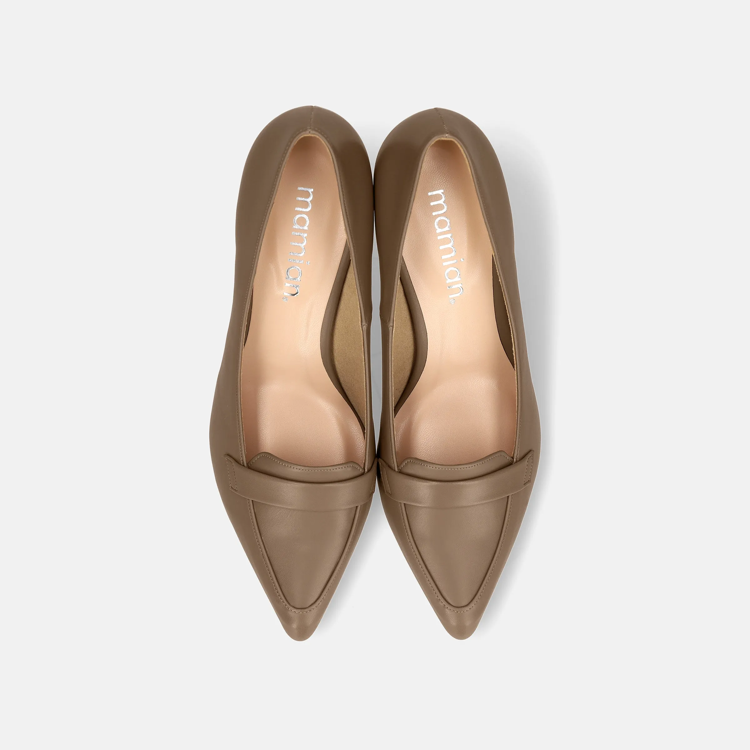 10% OFF: 2024SSBI: Loafer-style pumps (5725) dark beige