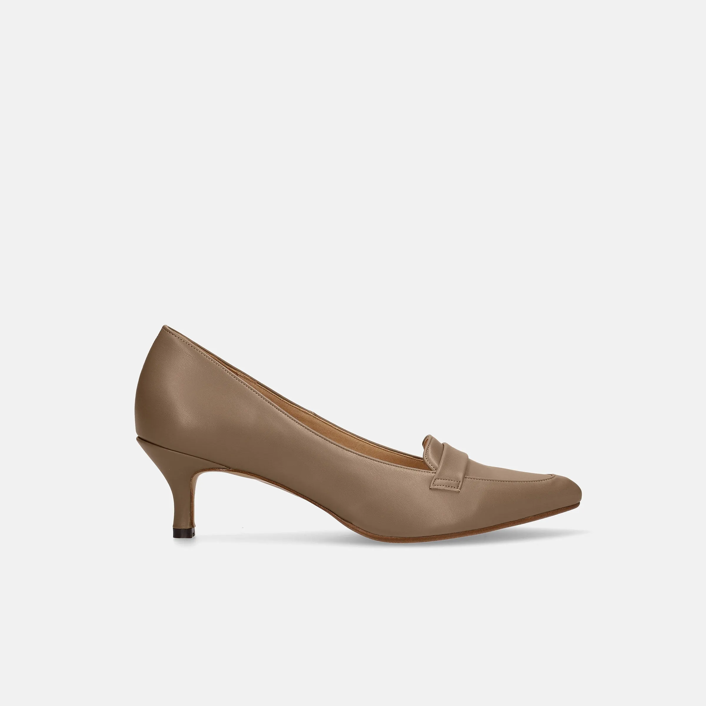 10% OFF: 2024SSBI: Loafer-style pumps (5725) dark beige