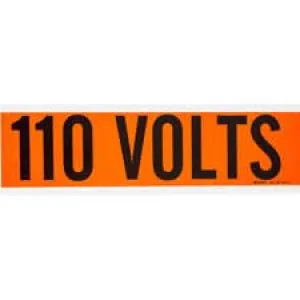 110 Volts Conduit and Voltage Labels| Buy online