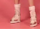 12" Fashion Doll White and Gold Sneakers by The Janchor