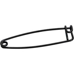 16 Gauge Black Punk Rock Safety Pin Industrial Barbell 38mm