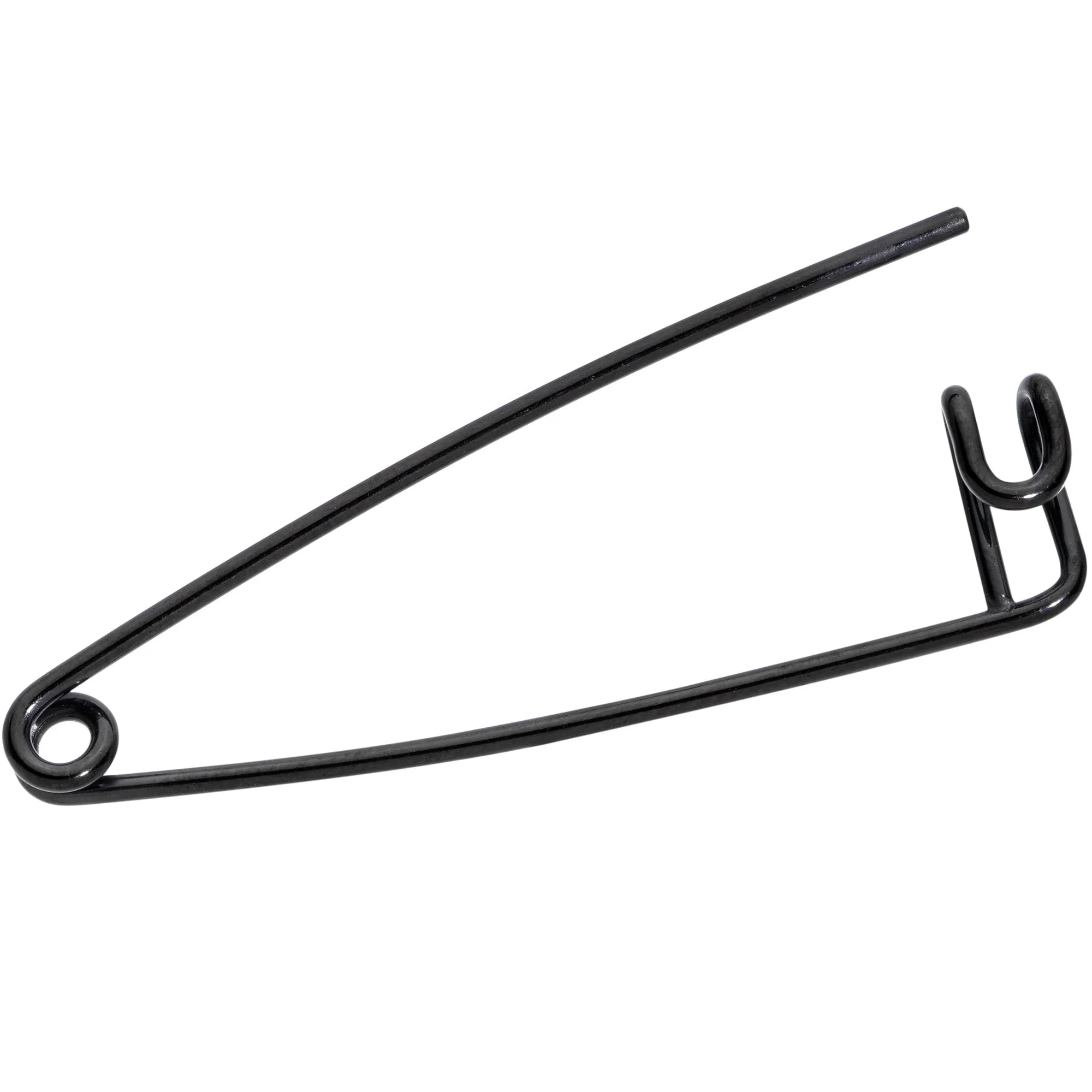 16 Gauge Black Punk Rock Safety Pin Industrial Barbell 38mm