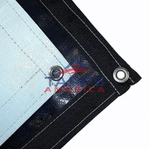 20 mil Ultimate Duty Black/White Poly Tarp
