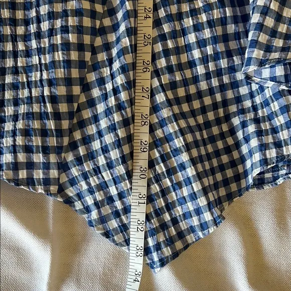 262. Maeve by Anthropologie Blue Gingham Women's Skirt