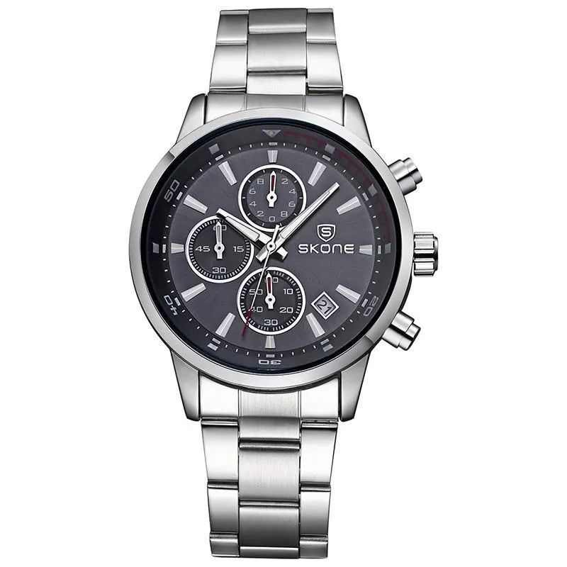 3 Dial Multifunction Watch