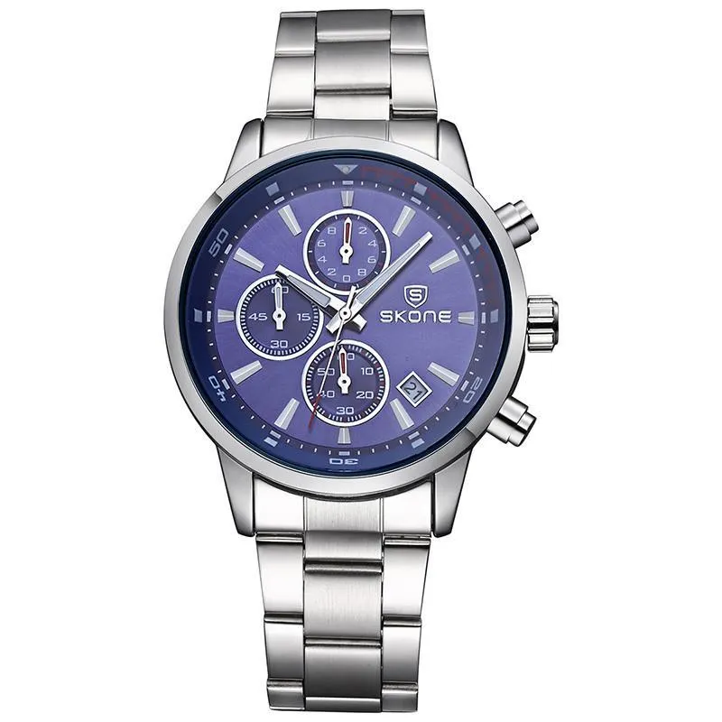 3 Dial Multifunction Watch