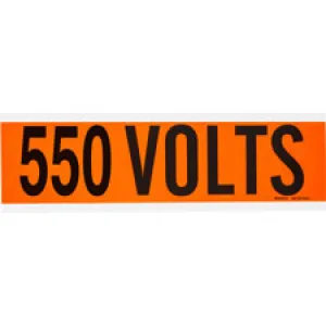 550 Volts Conduit and Voltage Labels| Buy online