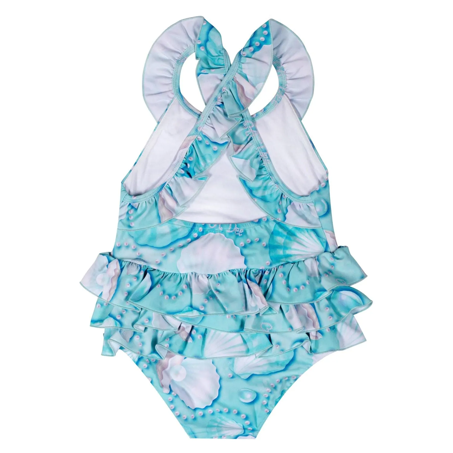 A DEE - Ariel Ocean Pearl Print Swimsuit - Aruba Blue