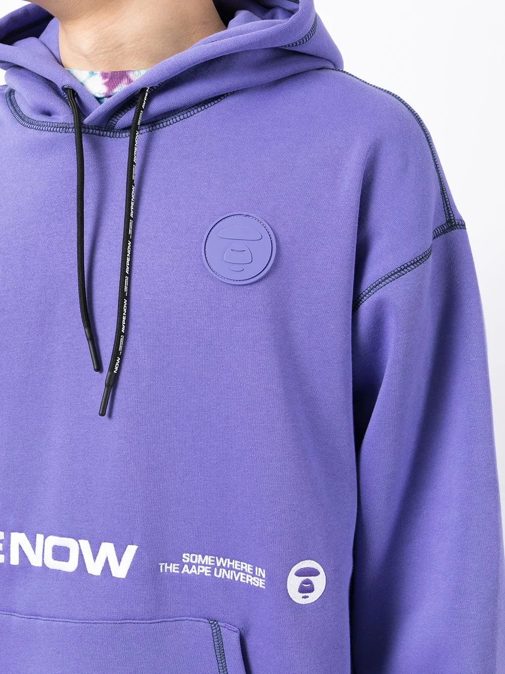 AAPE BY *A BATHING APE® Aape Now contrast-trim hoodie