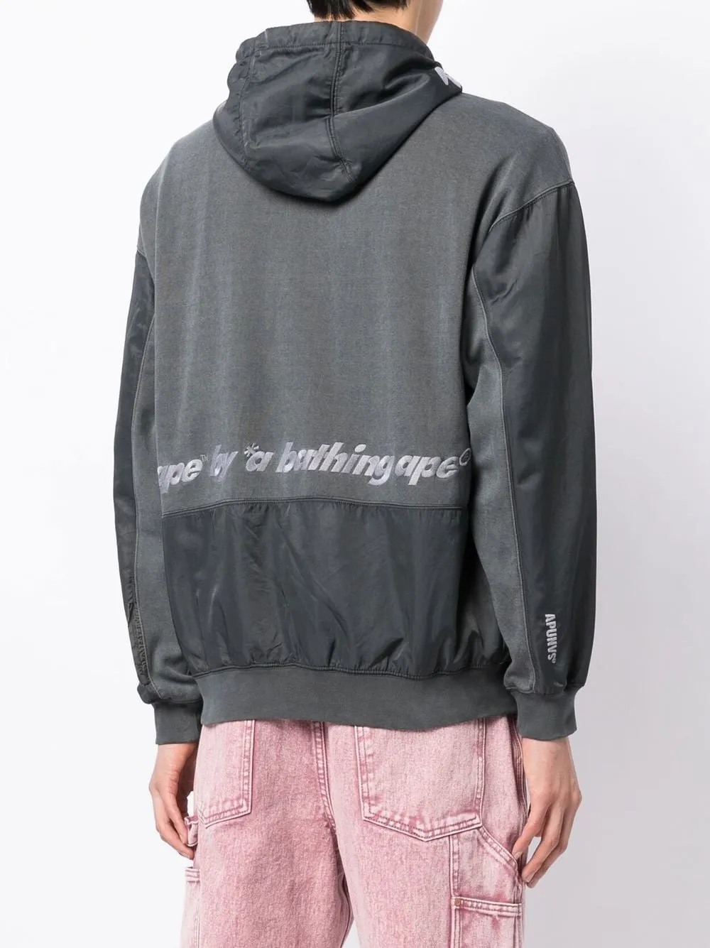 AAPE BY *A BATHING APE® half-zip logo hoodie