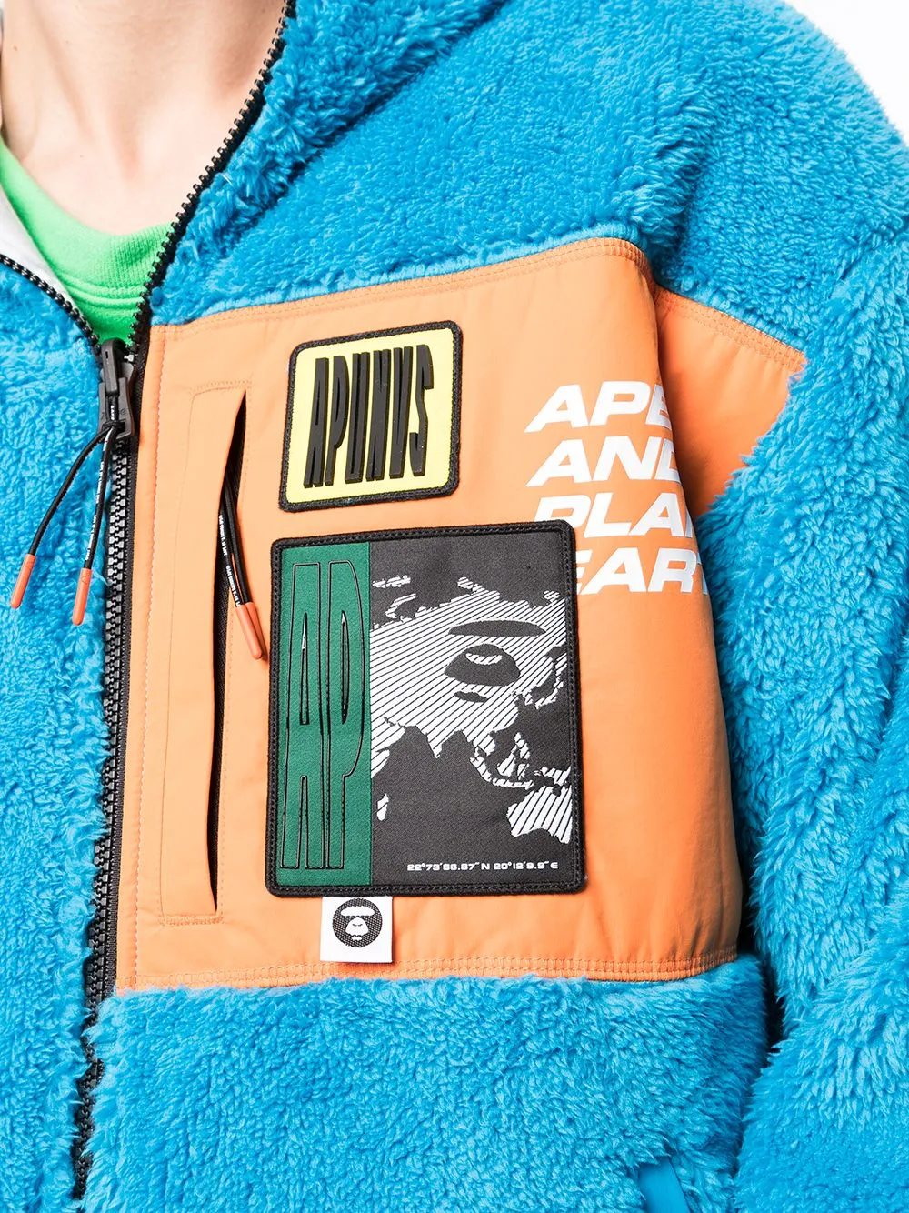 AAPE BY *A BATHING APE® logo-patch textured hoodie