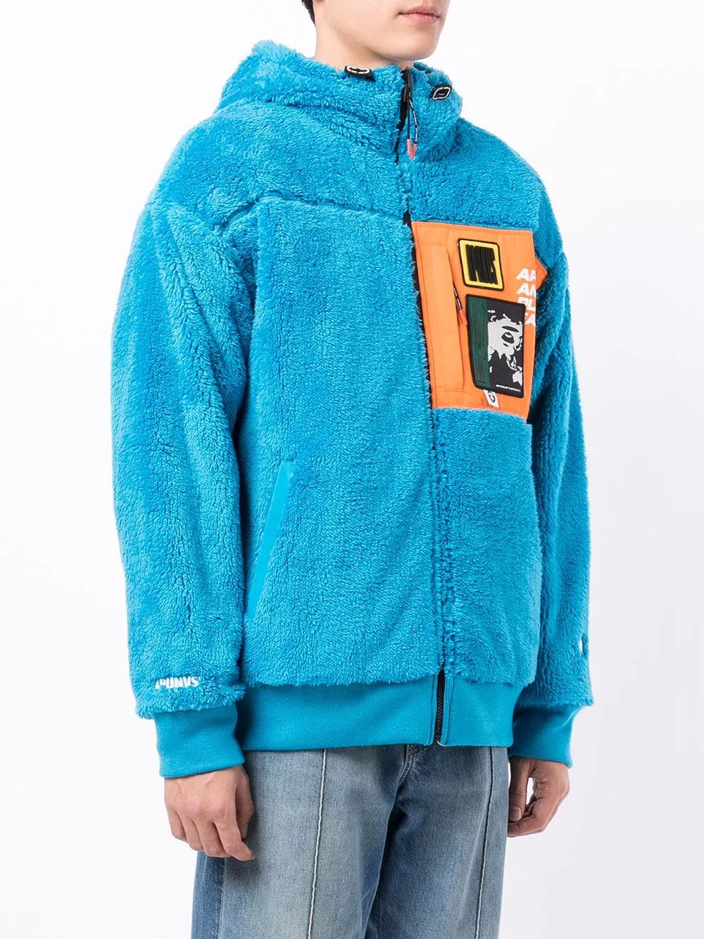 AAPE BY *A BATHING APE® logo-patch textured hoodie