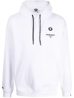 AAPE BY *A BATHING APE® logo-print long-sleeved hoodie