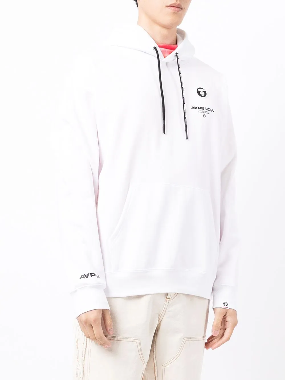 AAPE BY *A BATHING APE® logo-print long-sleeved hoodie