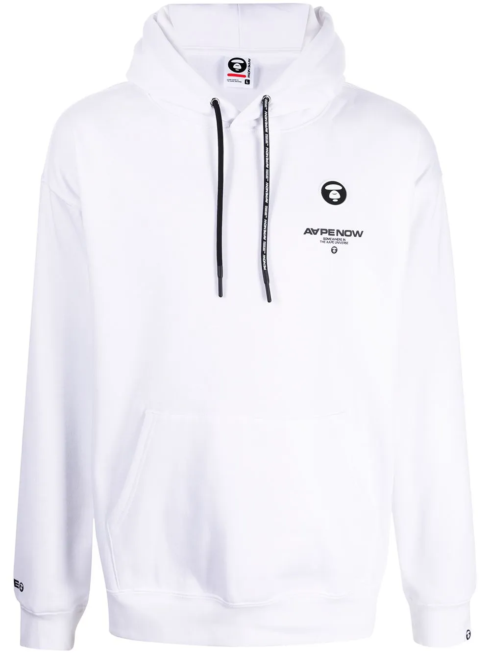AAPE BY *A BATHING APE® logo-print long-sleeved hoodie