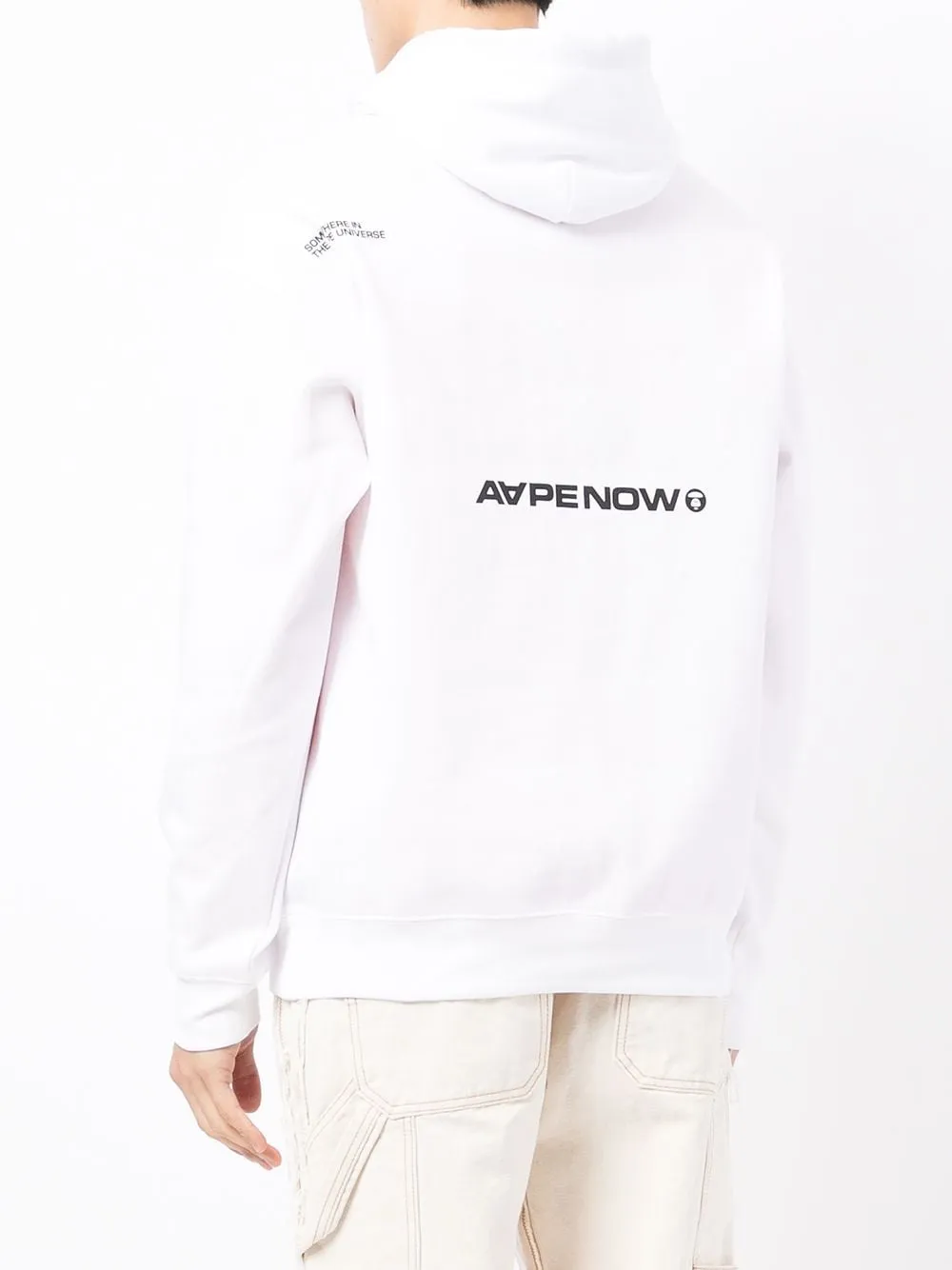 AAPE BY *A BATHING APE® logo-print long-sleeved hoodie