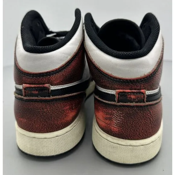 Air Jordan 1 Mid SE Kid's Wear-Away Chicago FB0568-006 Sneakers Size 6.5Y Boys