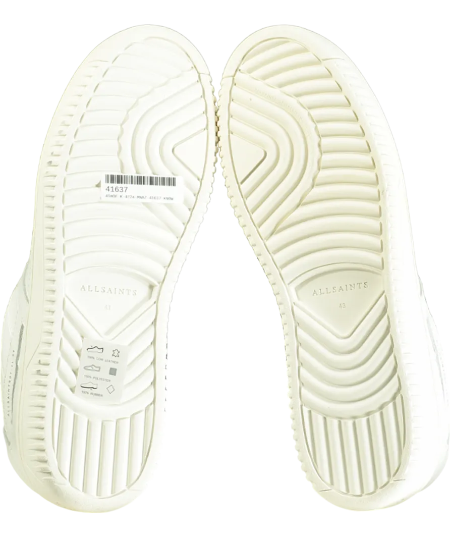 All Saints White Vix Low Trainer UK 9 EU 43 👞