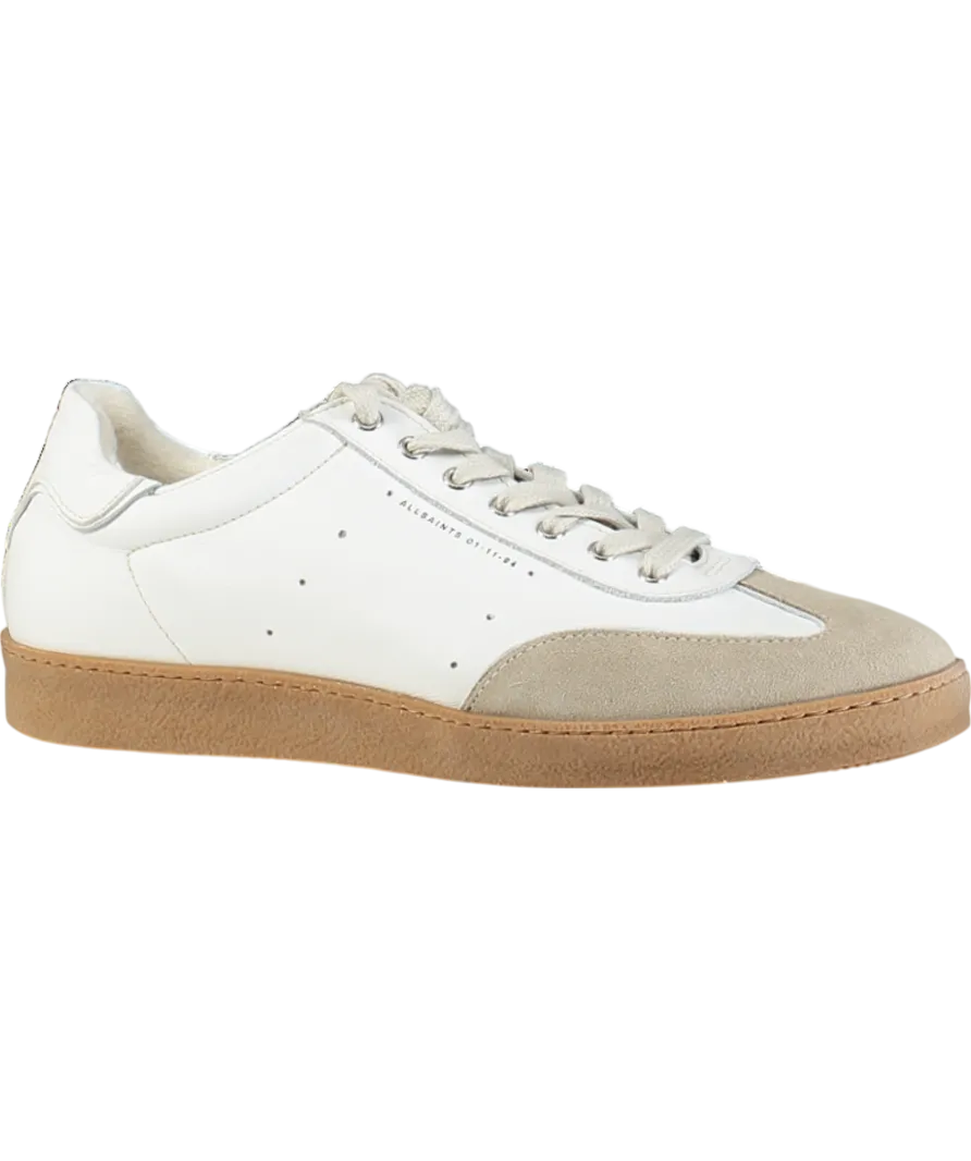 AllSaints White Leo Low Top Sneaker UK 9 EU 42 👠