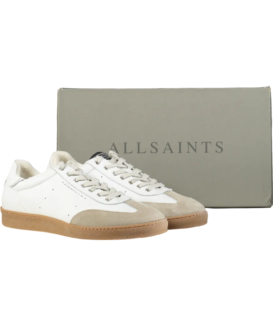 AllSaints White Leo Low Top Sneaker UK 9 EU 42 👠