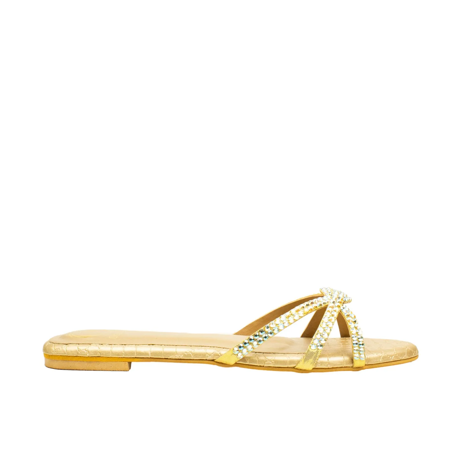 Amal Flats S132F - Glitter Gold
