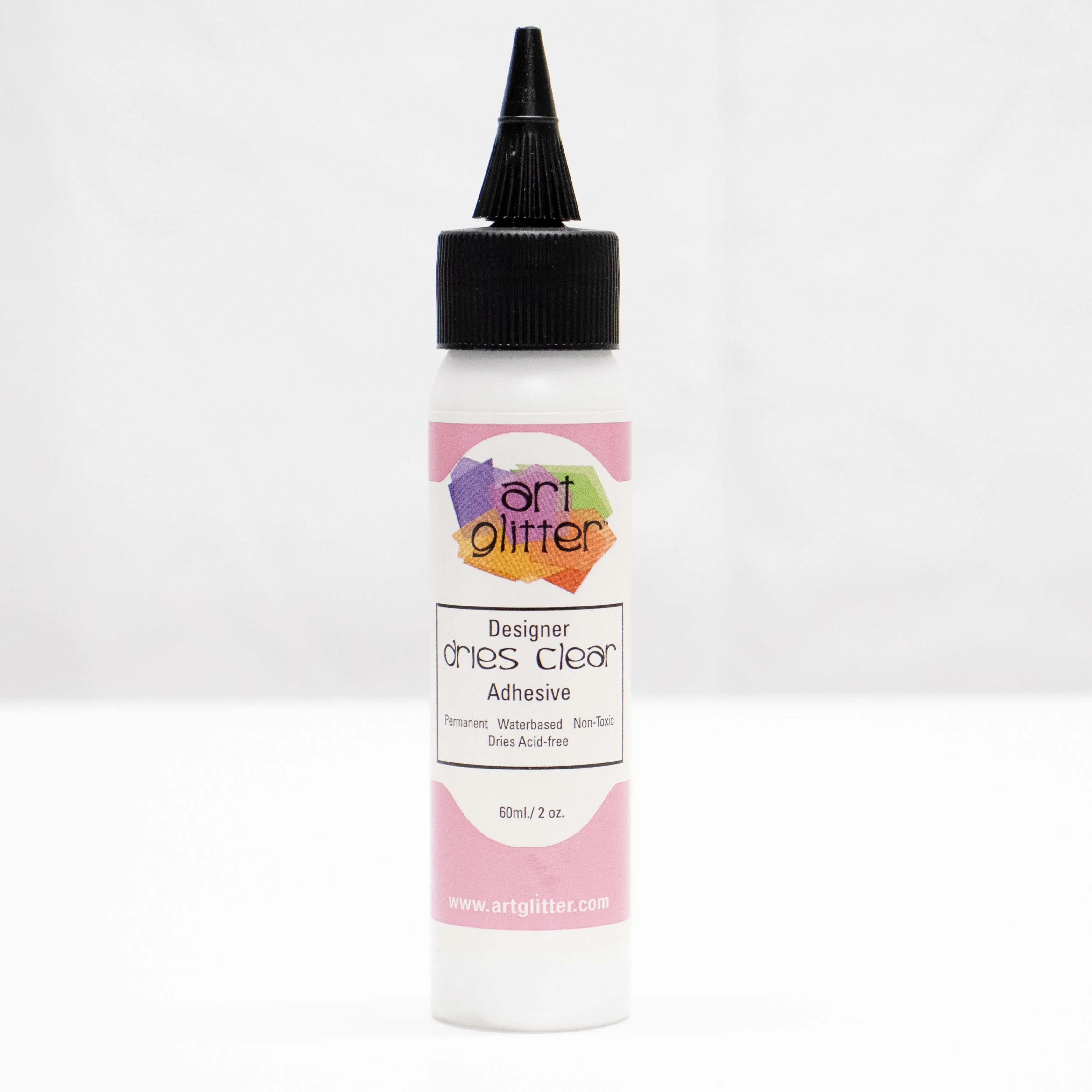 Art Glitter Designer Dries Clear PVA Glue - 2oz Bottle