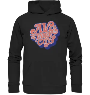 AV & the Inner City / Premium Hoodie with Orange and Blue Logo
