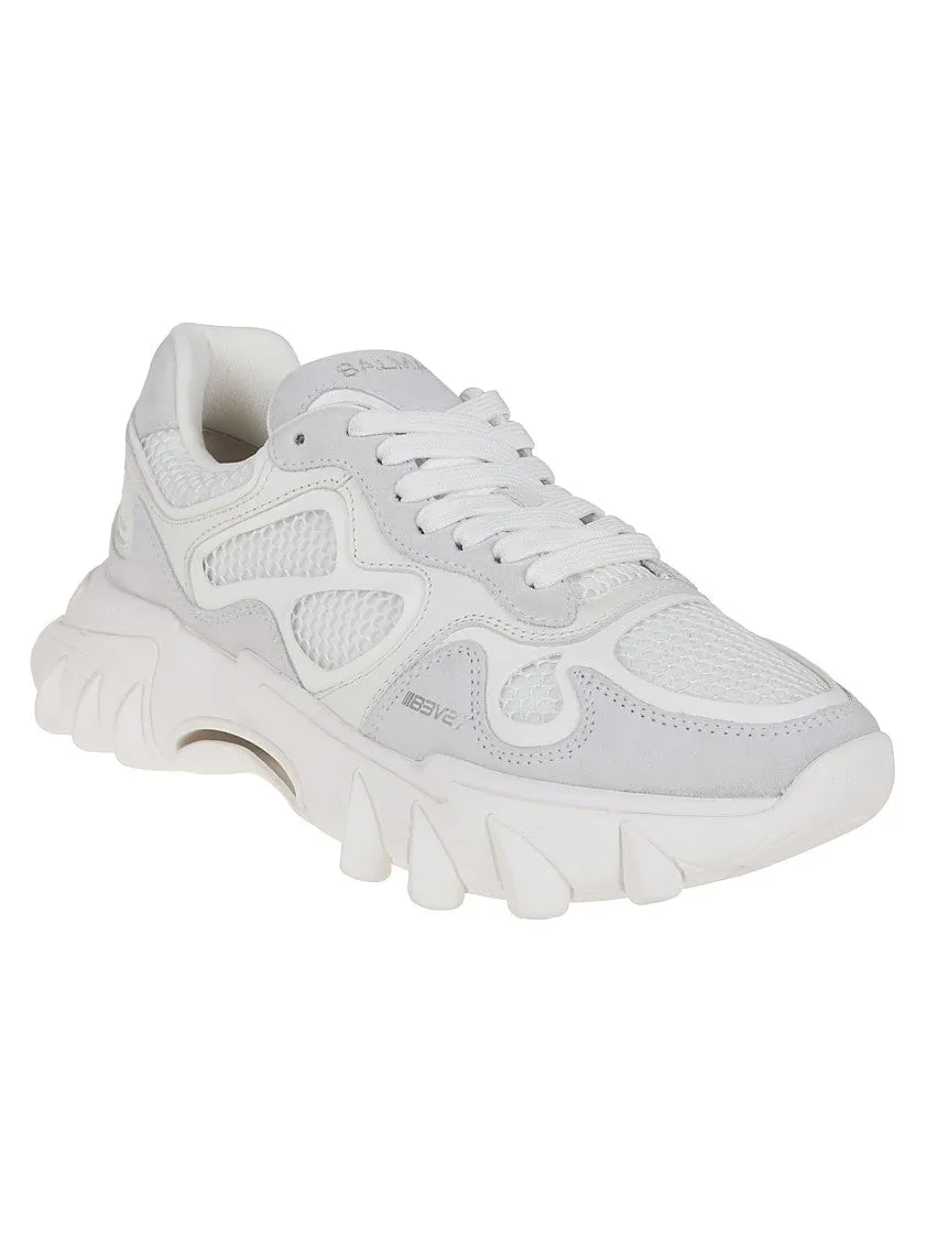 B-East Sneakers With Leather, Suede, And Mesh Accents