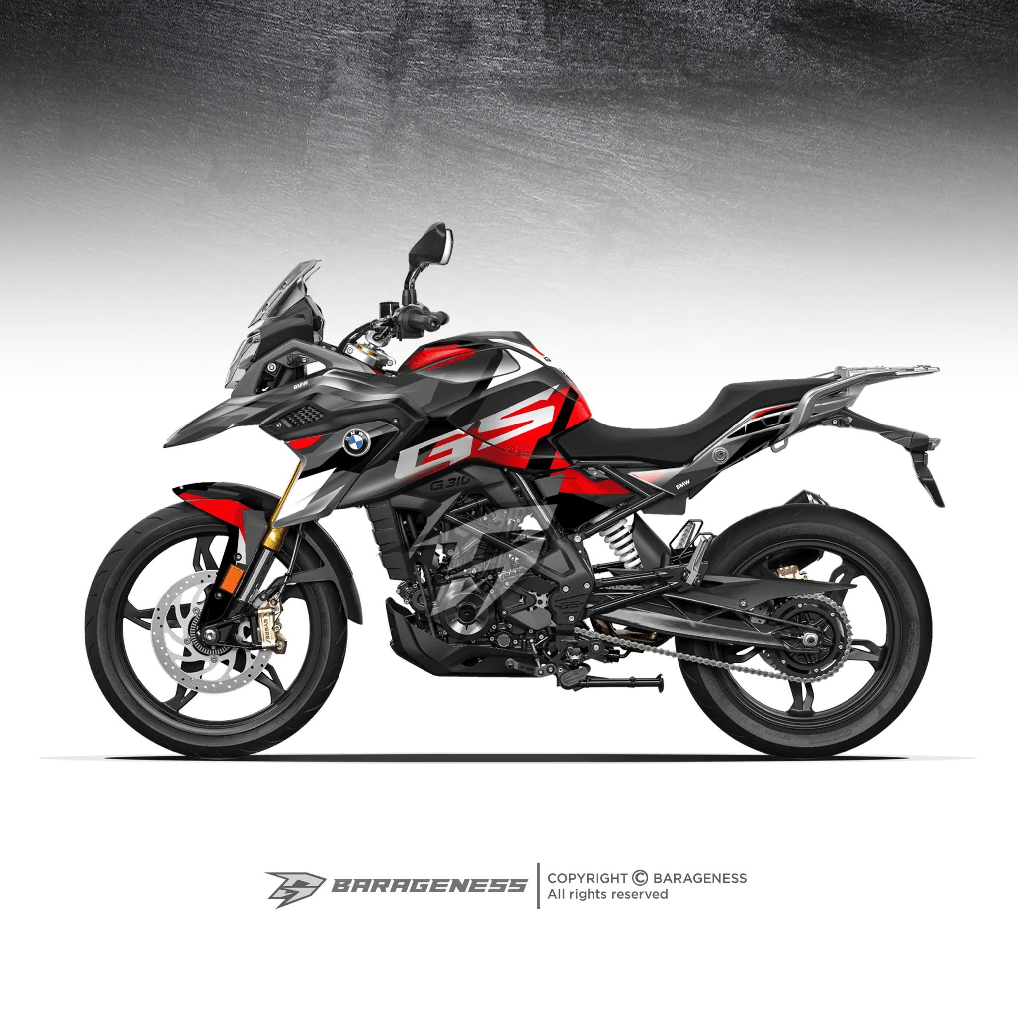 Barageness - BMW 310GS Automotive Graphics