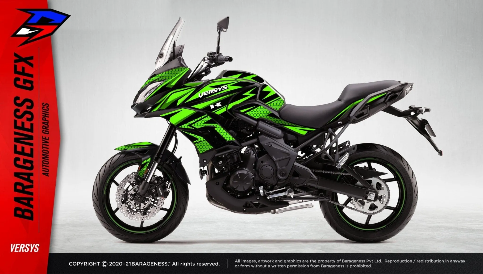 Barageness - Kawasaki Versys 650 Automotive Graphics