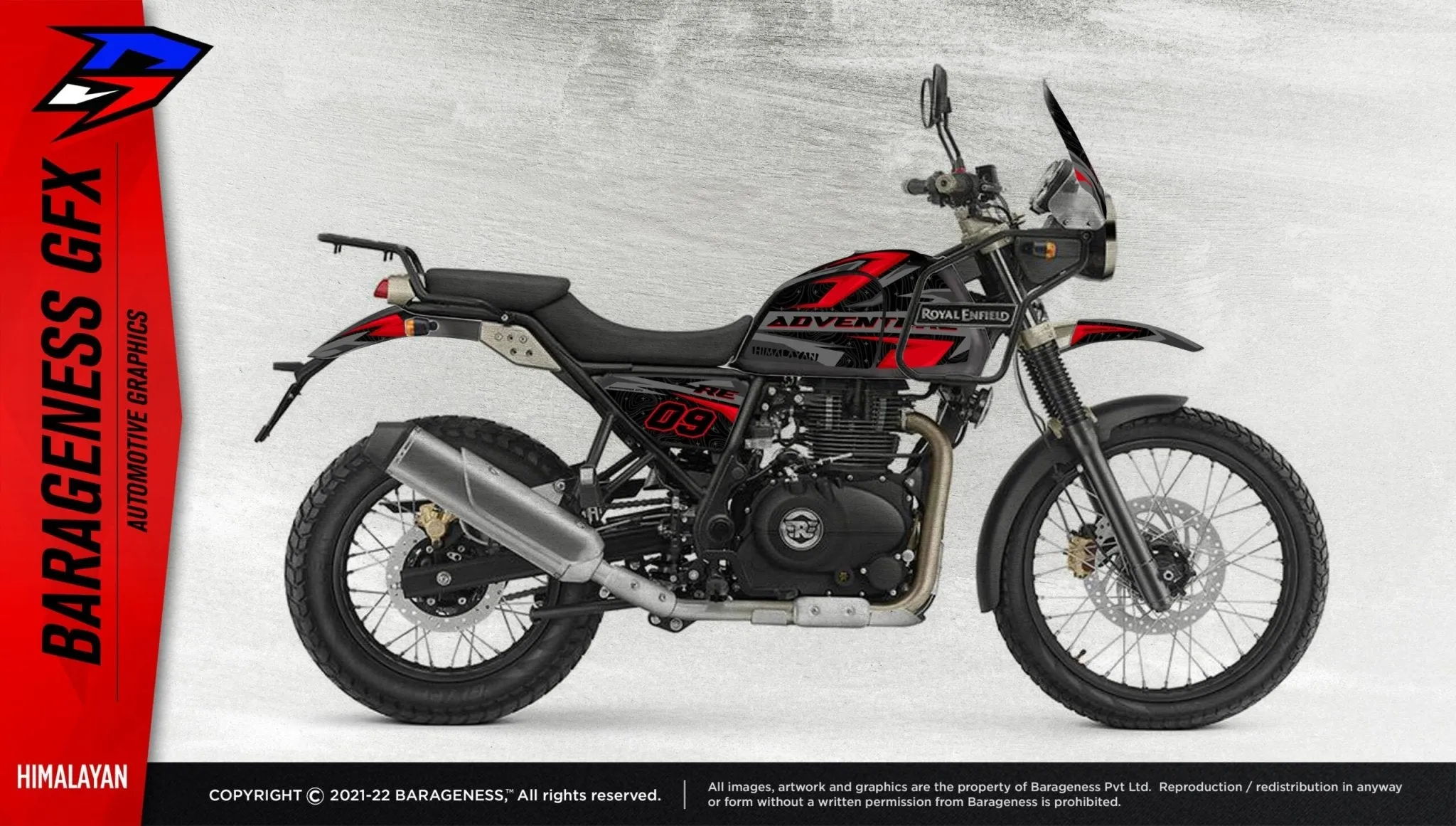 Barageness - RE  Himalayan Automotive Graphics