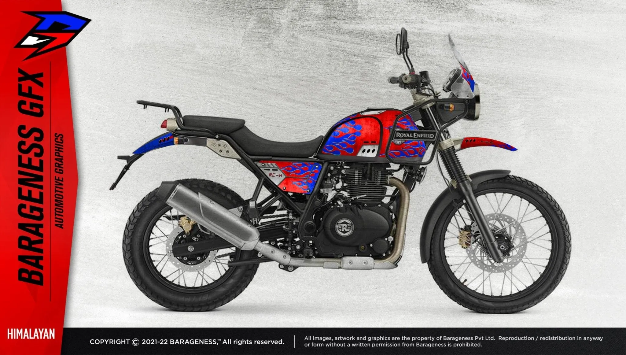 Barageness - RE  Himalayan Automotive Graphics