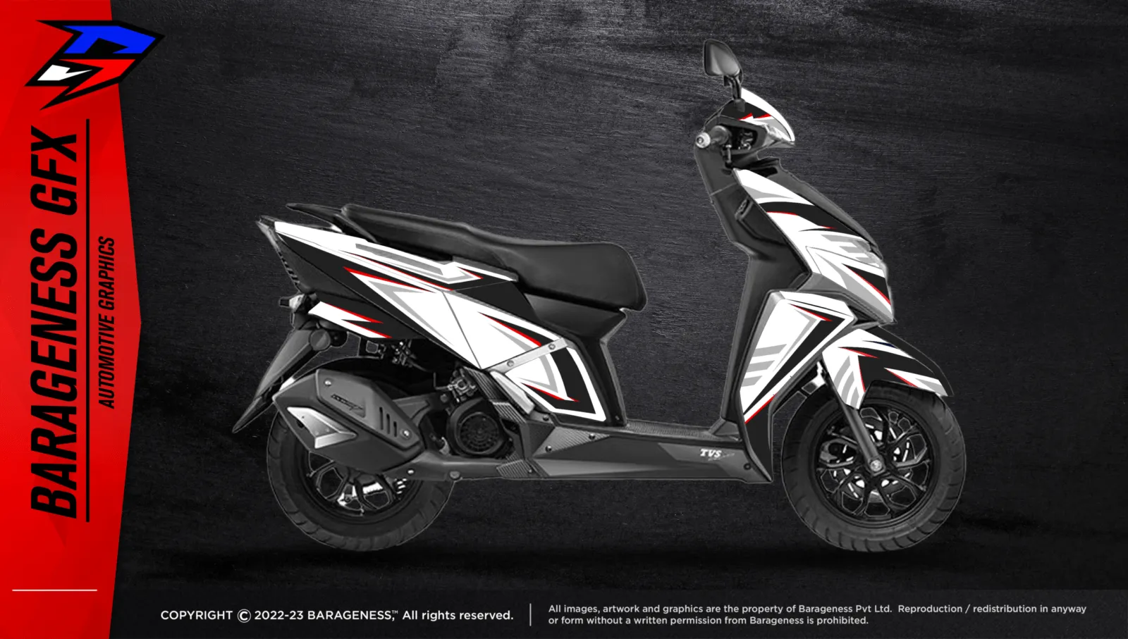 Barageness - TVS Ntorq 125 Automotive Graphics