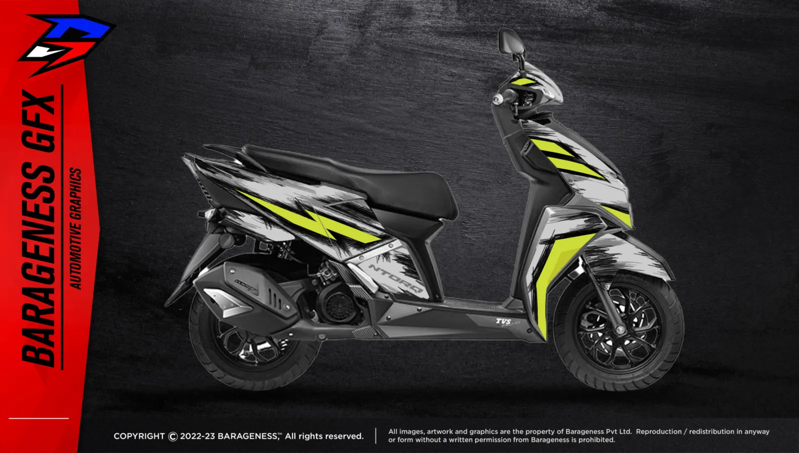 Barageness - TVS Ntorq 125 Automotive Graphics