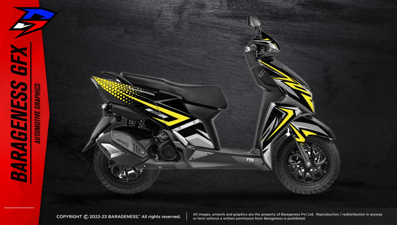 Barageness - TVS Ntorq 125 Automotive Graphics