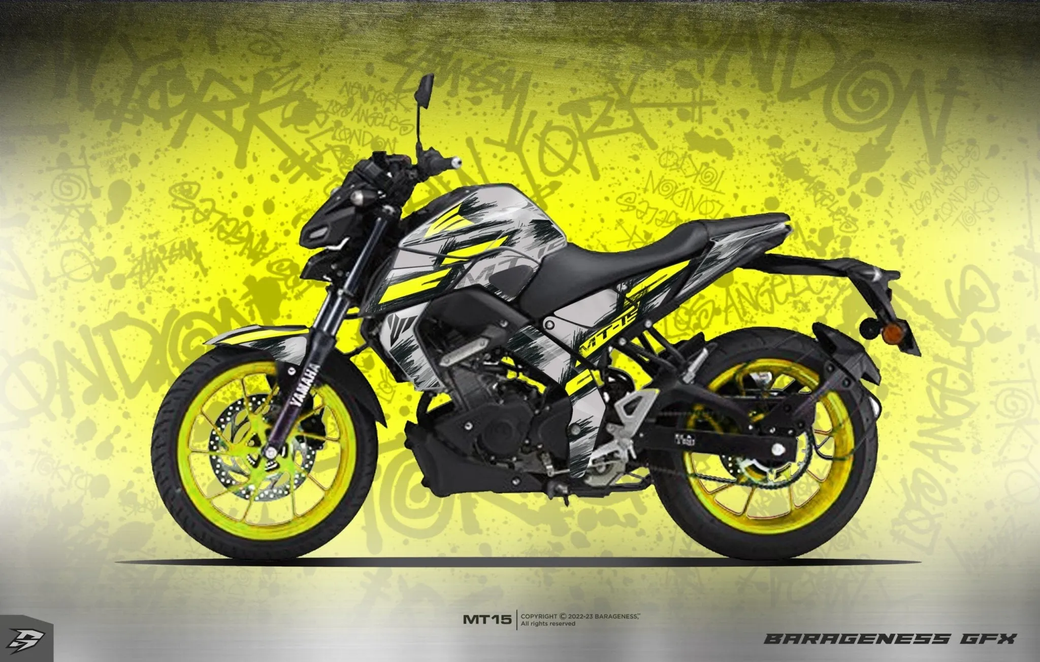 Barageness - YAMAHA MT-15  Automotive Graphics