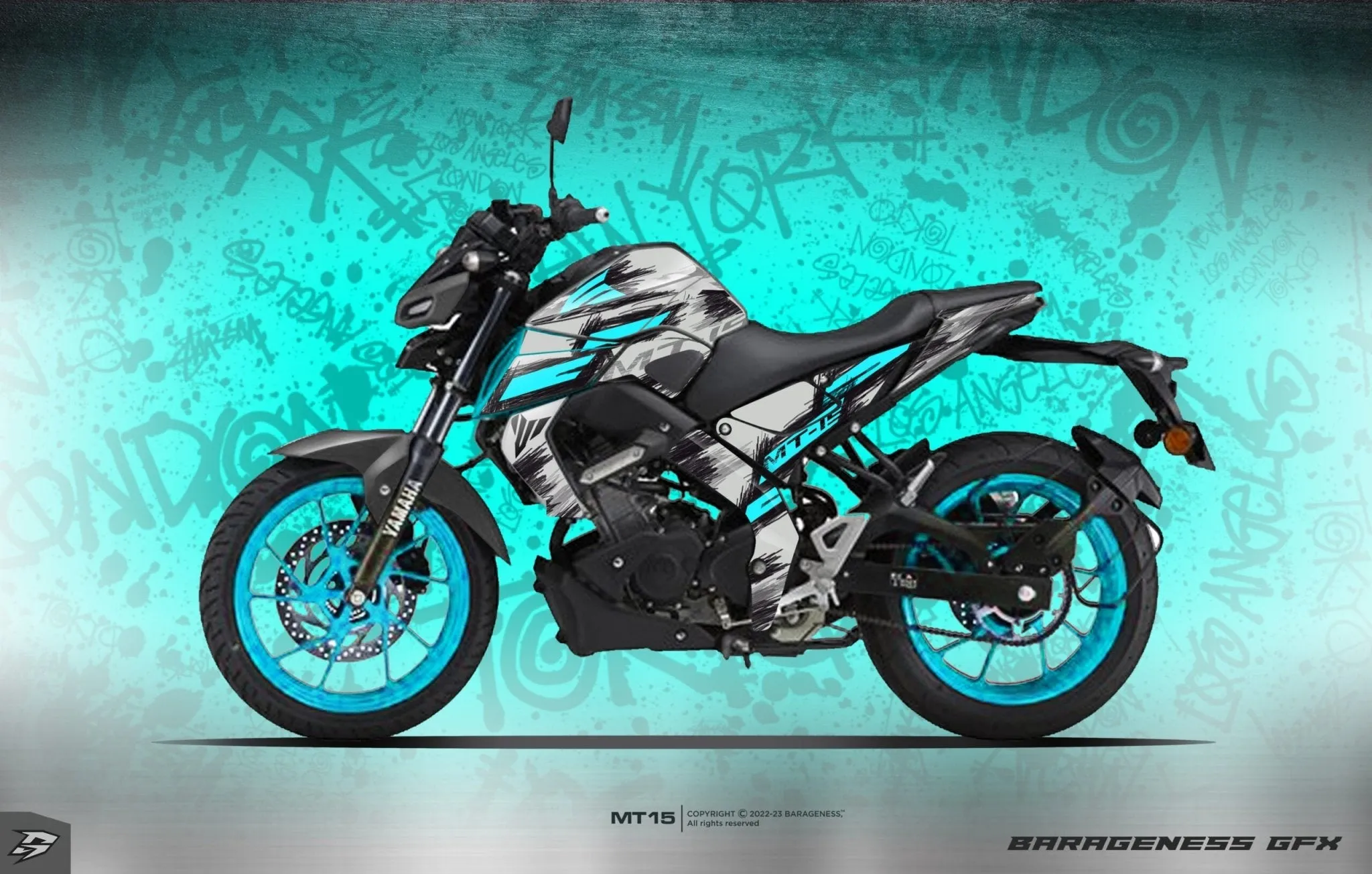 Barageness - YAMAHA MT-15  Automotive Graphics