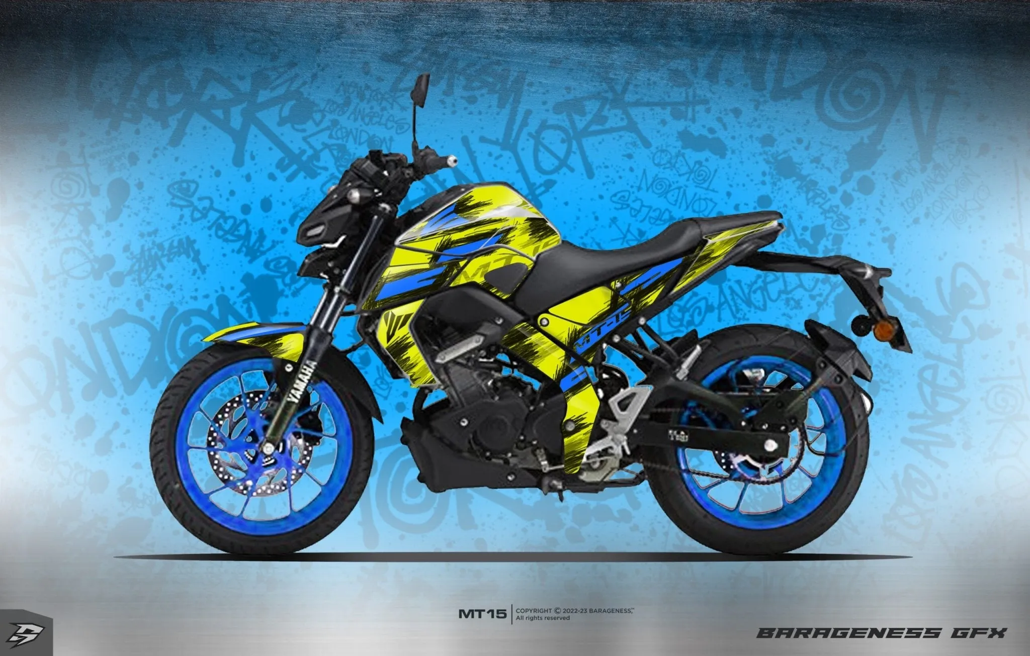 Barageness - YAMAHA MT-15  Automotive Graphics