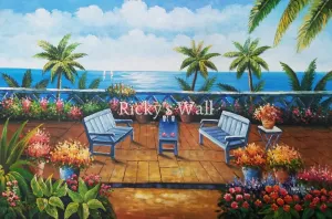 Beachfront View in South Barbados - PREMIUM - 36 x 23.88 by R. Carlos
