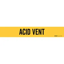 Brady ACID VENT Pipe Marker|Buy Online