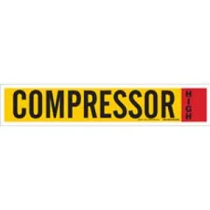 Brady Ammonia (IIAR) Pipe Marker: COMPRESSOR/ Buy Online