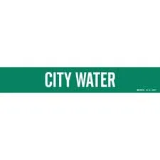 Brady CITY WATER Polyester Pipe Markers|Buy Online