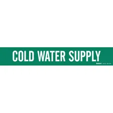 Brady COLD WATER SUPPLY Pipe Marker|Buy Online