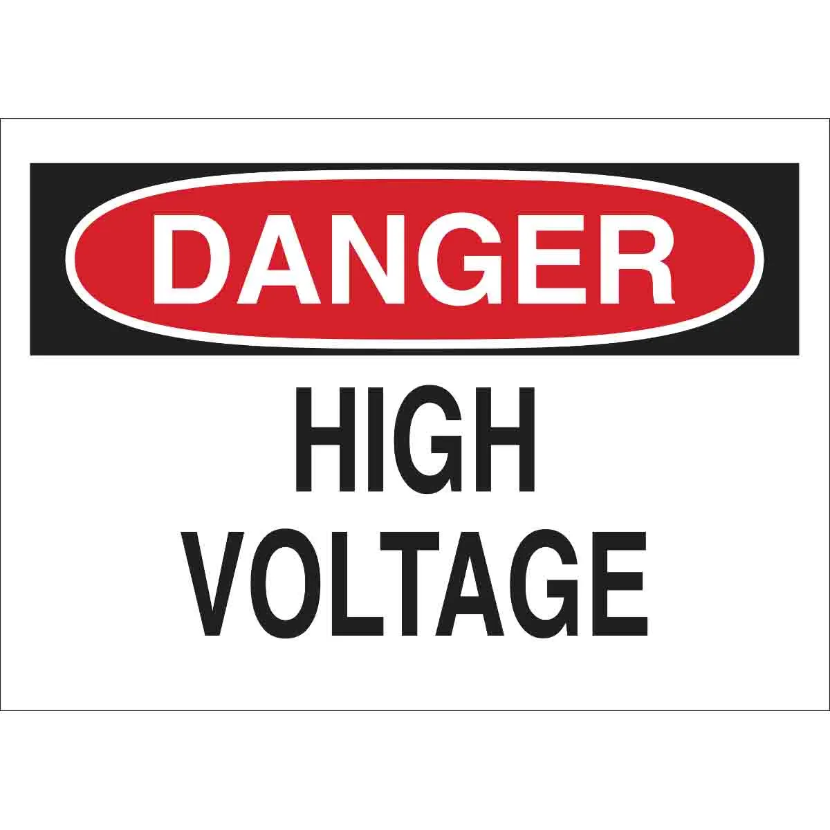 Brady DANGER High Voltage Sign| Buy online