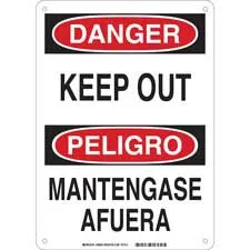 Brady DANGER Keep Out Sign/ Buy online