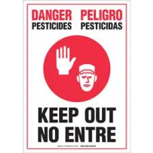 Brady DANGER Pesticides Pesticidas Keep Out No Entre Sign/ Buy online