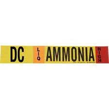 Brady DC LIQ AMMONIA HIGH Polyester Pipe Markers/ Buy Online