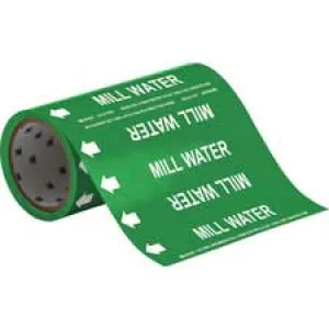 Brady MILL WATER Roll Form Pipe Marker|Buy Online